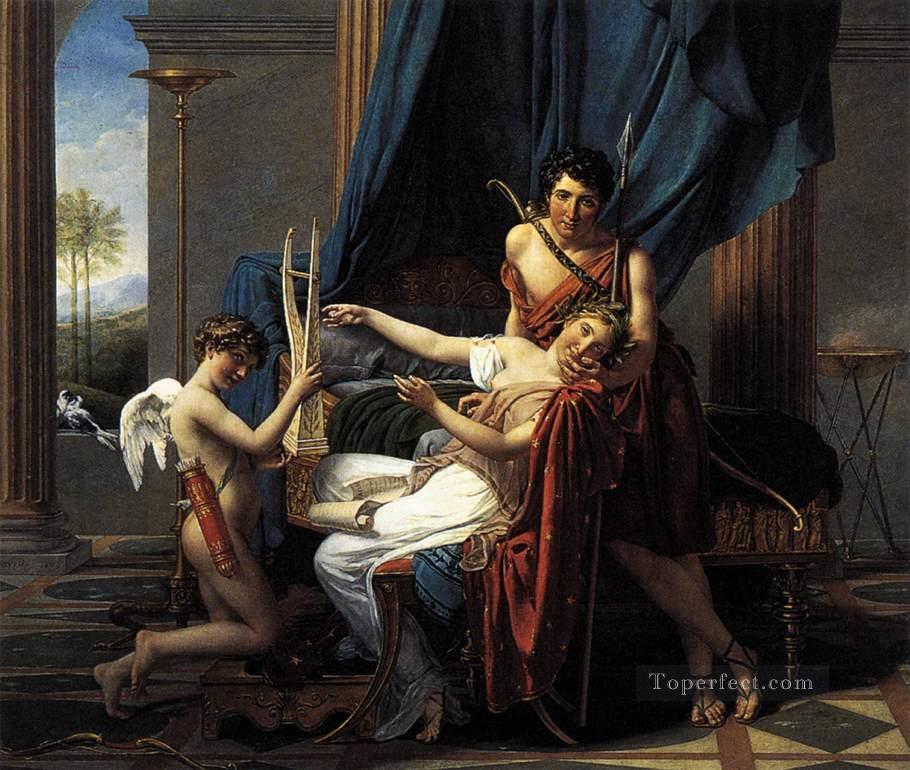Sappho and Phaon Neoclassicism Jacques Louis David Oil Paintings